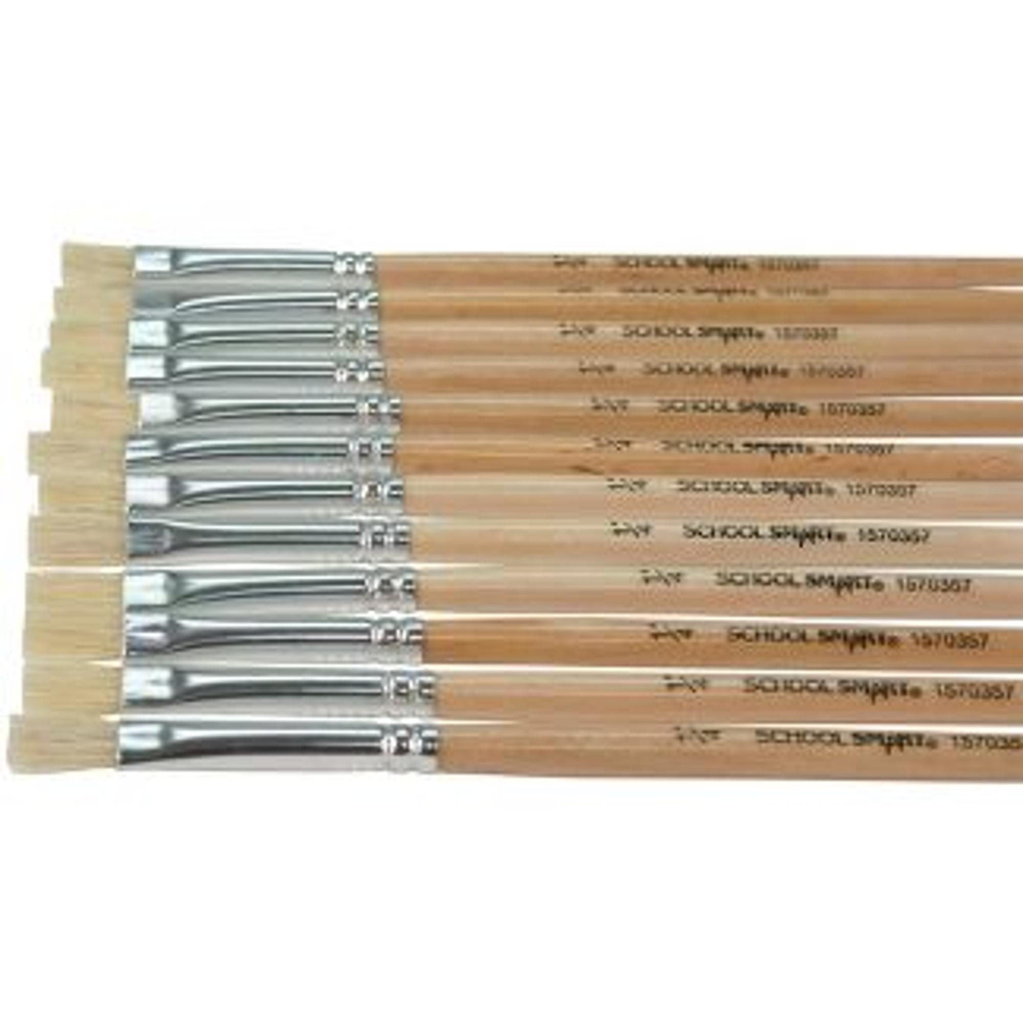 image of: School Smart Bristle Paint Brushes