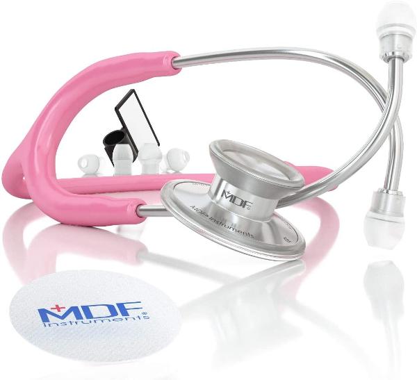 Acoustica Stethoscope Pink and Silver; $64.99