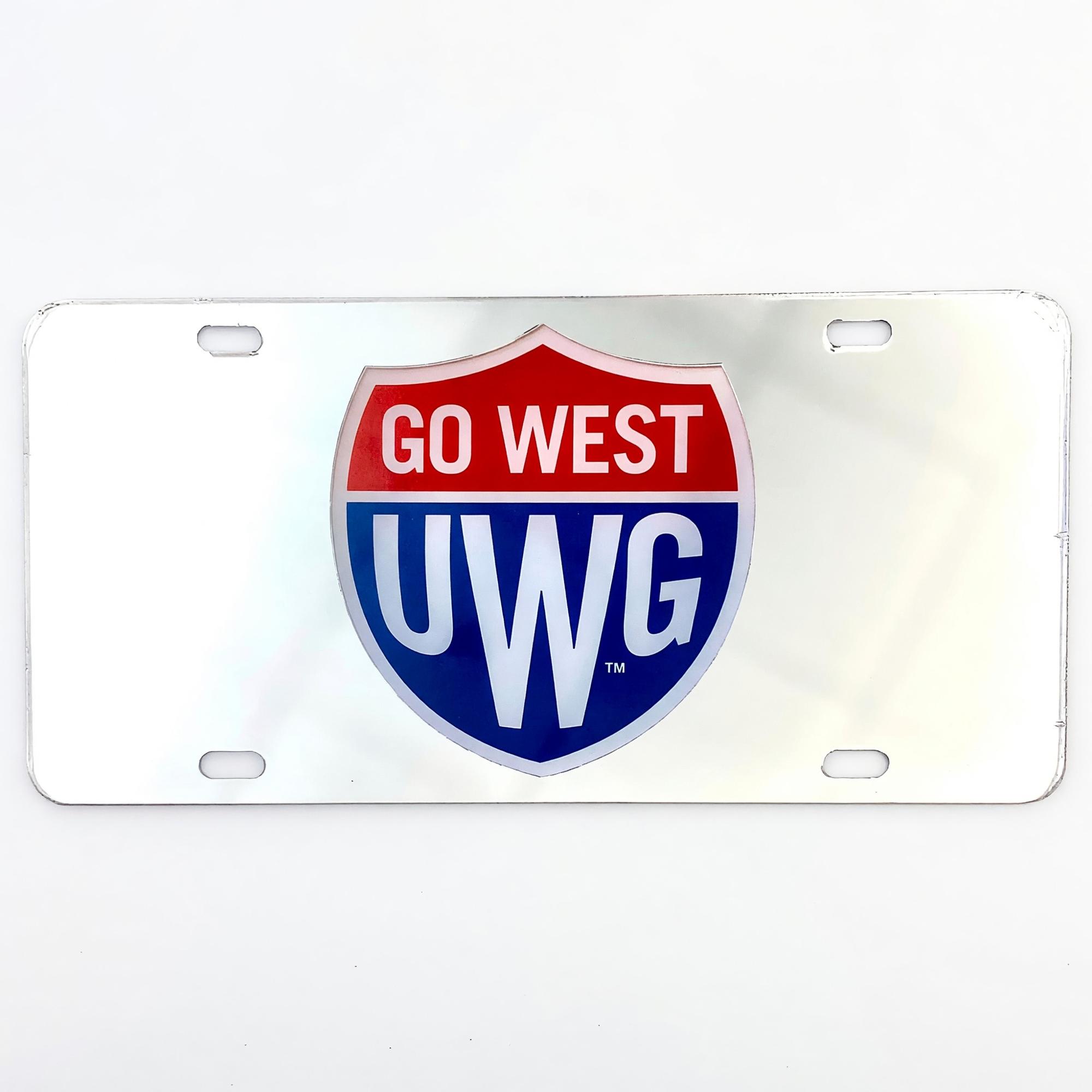 Product image 1 of 2 for GO WEST SHIELD EMB LICENSE PLATE