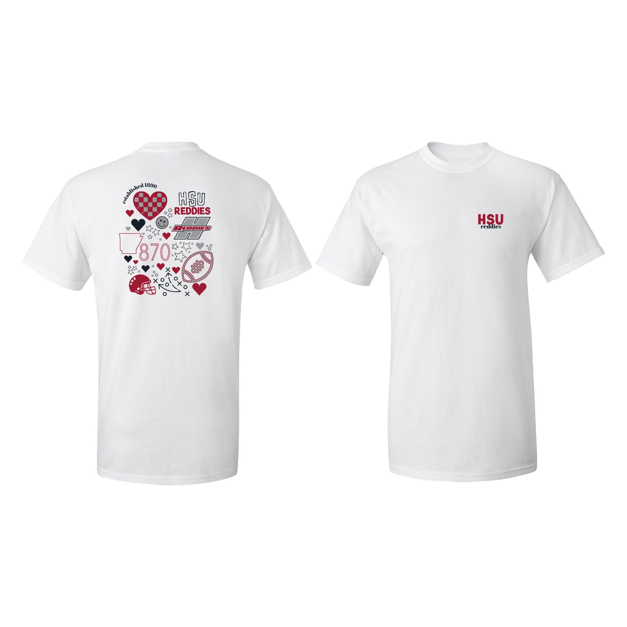 image of: HSU Reddies Football Collage Classic T-Shirt
