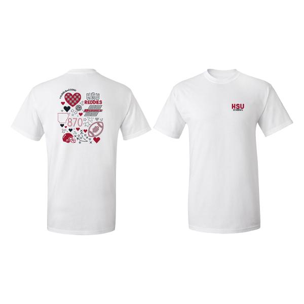 HSU Reddies Football Collage Classic T-Shirt; $22.00