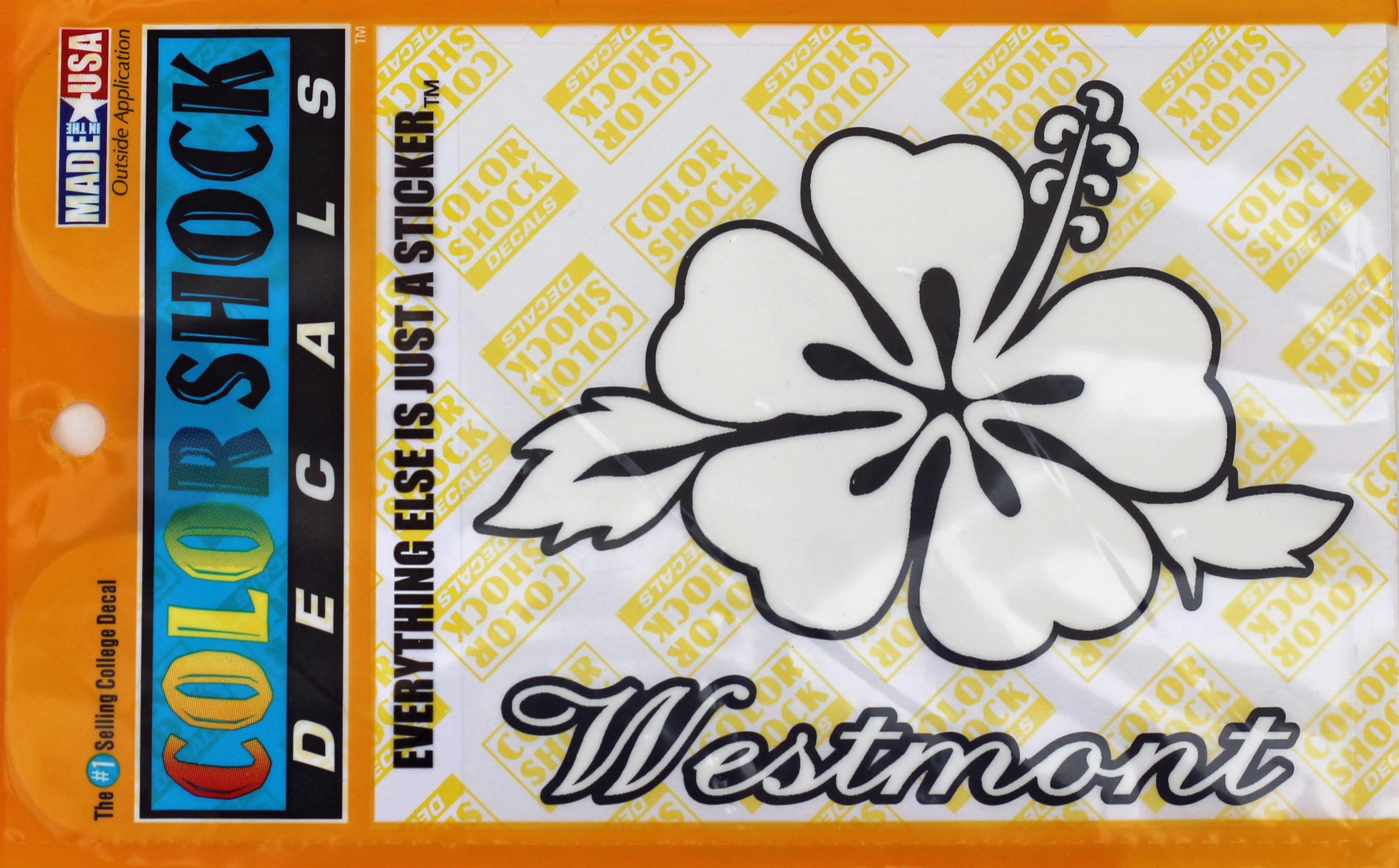 image of: Color Shock Westmont Flower White Decal