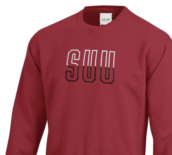 GEAR FOR SPORTS BIG COTTON CREW RED 3D SUU WHITE/BLACK; $54.99