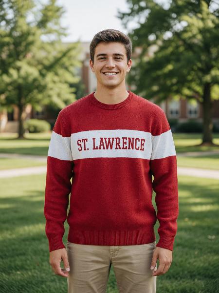 Uscape Renew Vintage Sweater with White Bar; $77.95