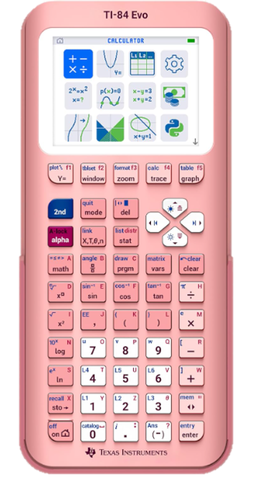 Variant 3 of 6 for TI - 84 EVO Graphing Calculator w/USB-C