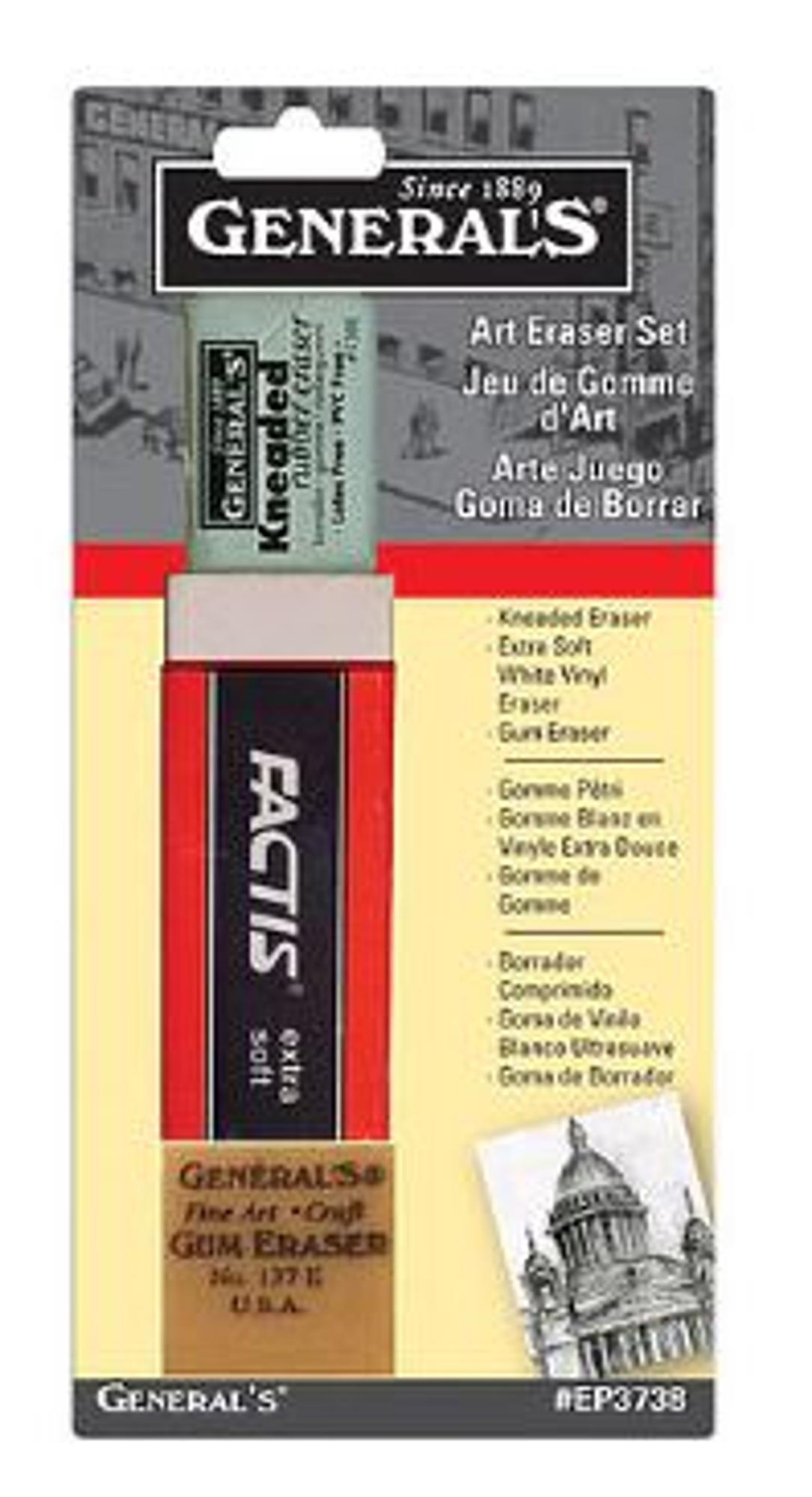 image of: Generals Art Eraser Set