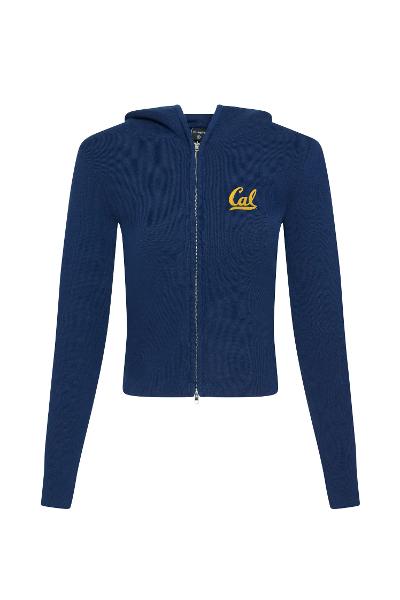 Women's Rib Zip-Up Hoodie Cal Logo; $89.00