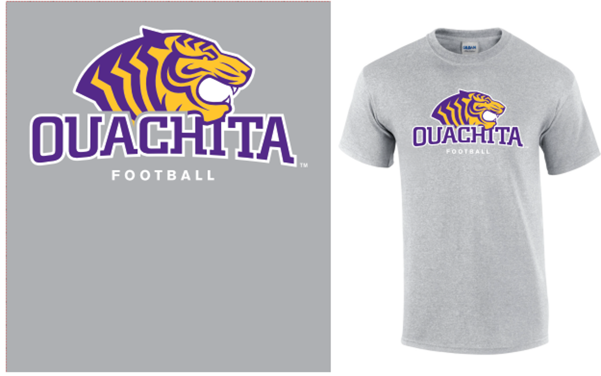 image of: Ouachita Tigers Football Tee