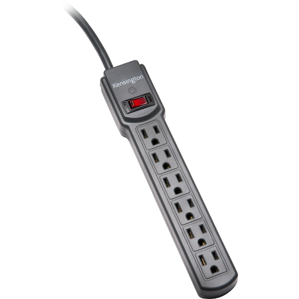 KENSINGTON SURGE PROTECTOR 4FT 6-OU; $13.99