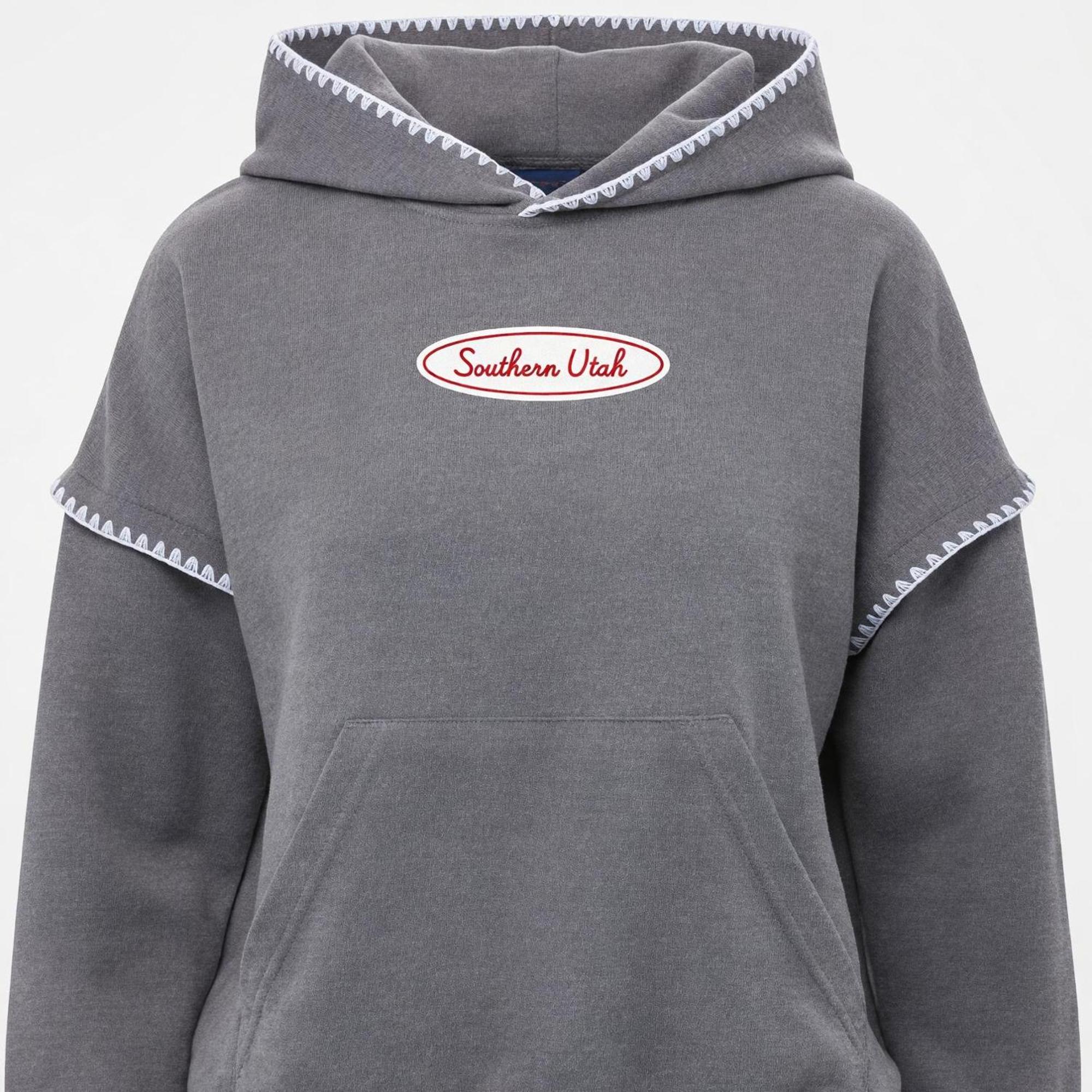 Product image 2 of 2 for MV Sport Women’s Teegan Hoodie – Gray, Southern Utah Oval Patch