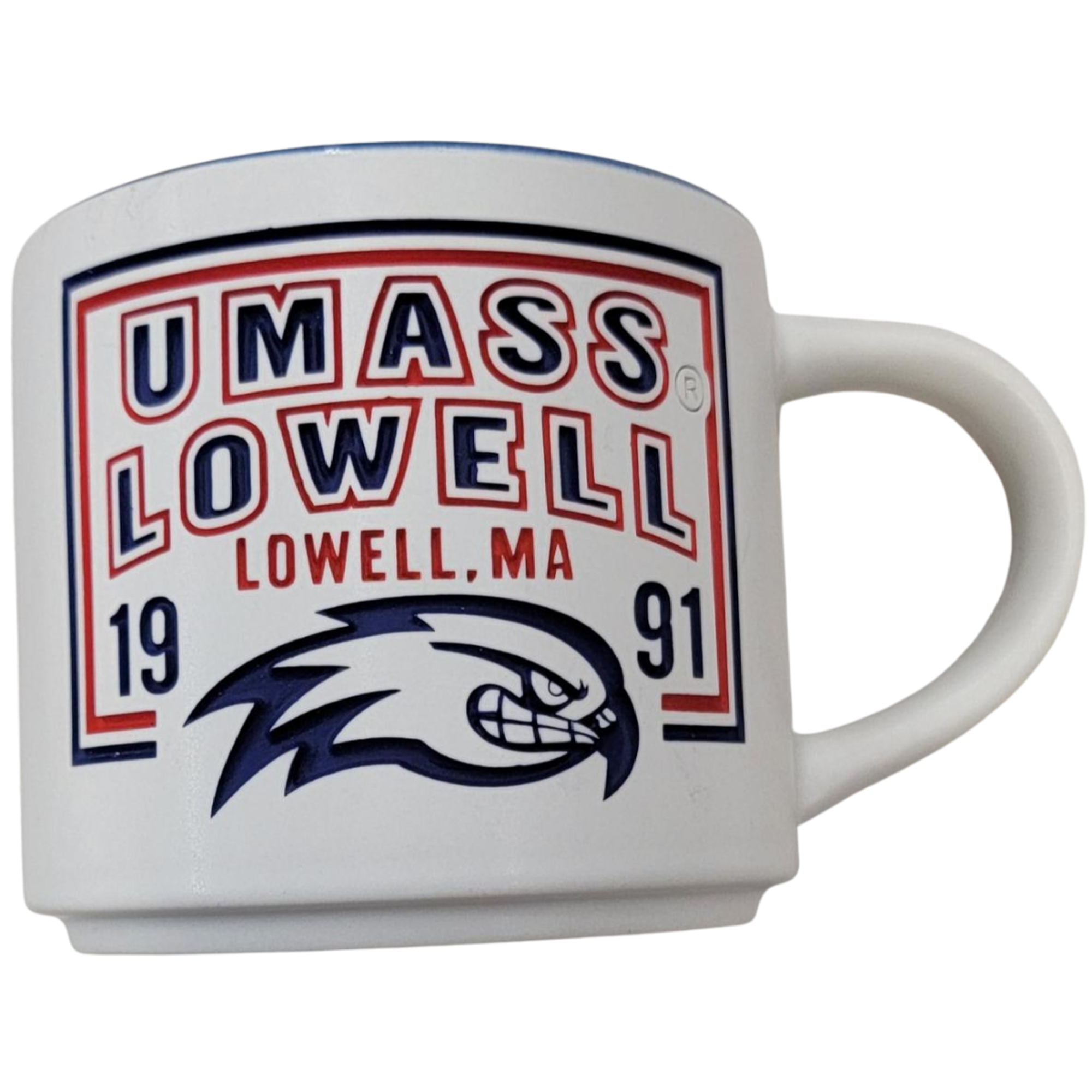 image of: UMass Lowell 1991 Engraved Mug