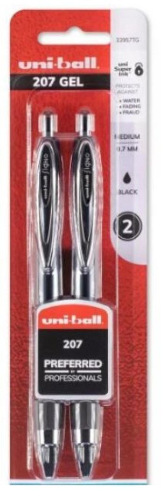 Uni Ball 207 Premier Gel Pen, Black, Medium (0.7 mm)