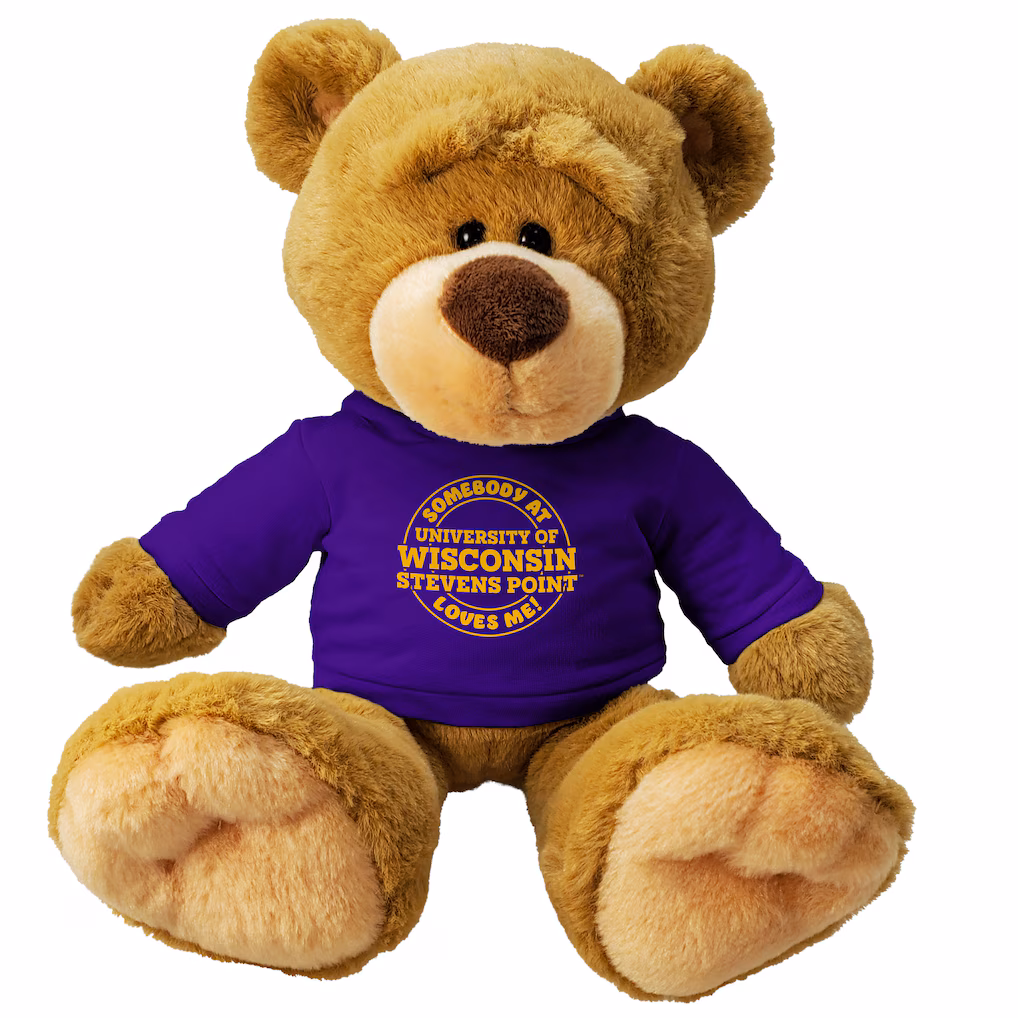 Product image 1 of 1 for University of Wisconsin Stevens Point Bear Stooges with Sweatshirt, Tan