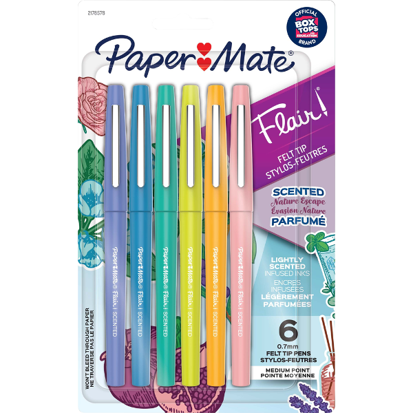 Paper Mate Flair Scented Marker - Asst 6Pk BP Nature Escape; $14.99