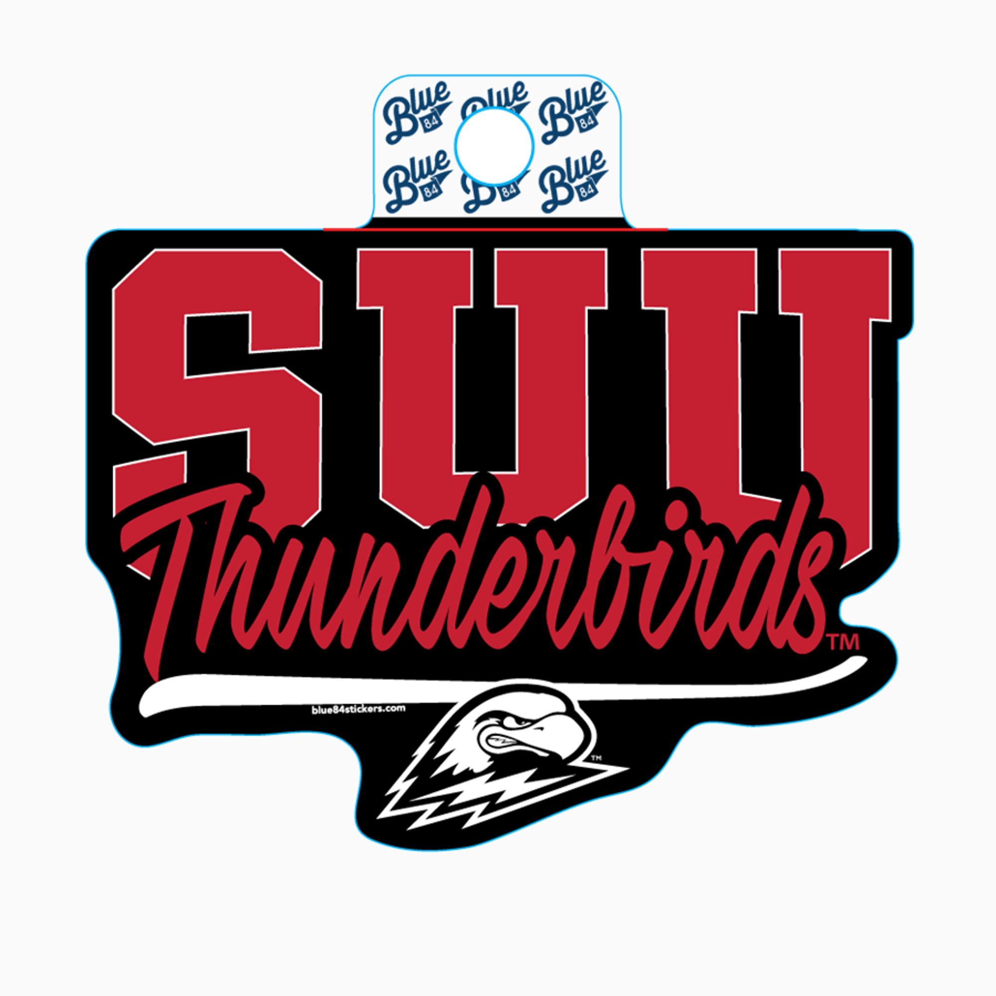 image of: SUU Thunderbirds Cursive Sticker