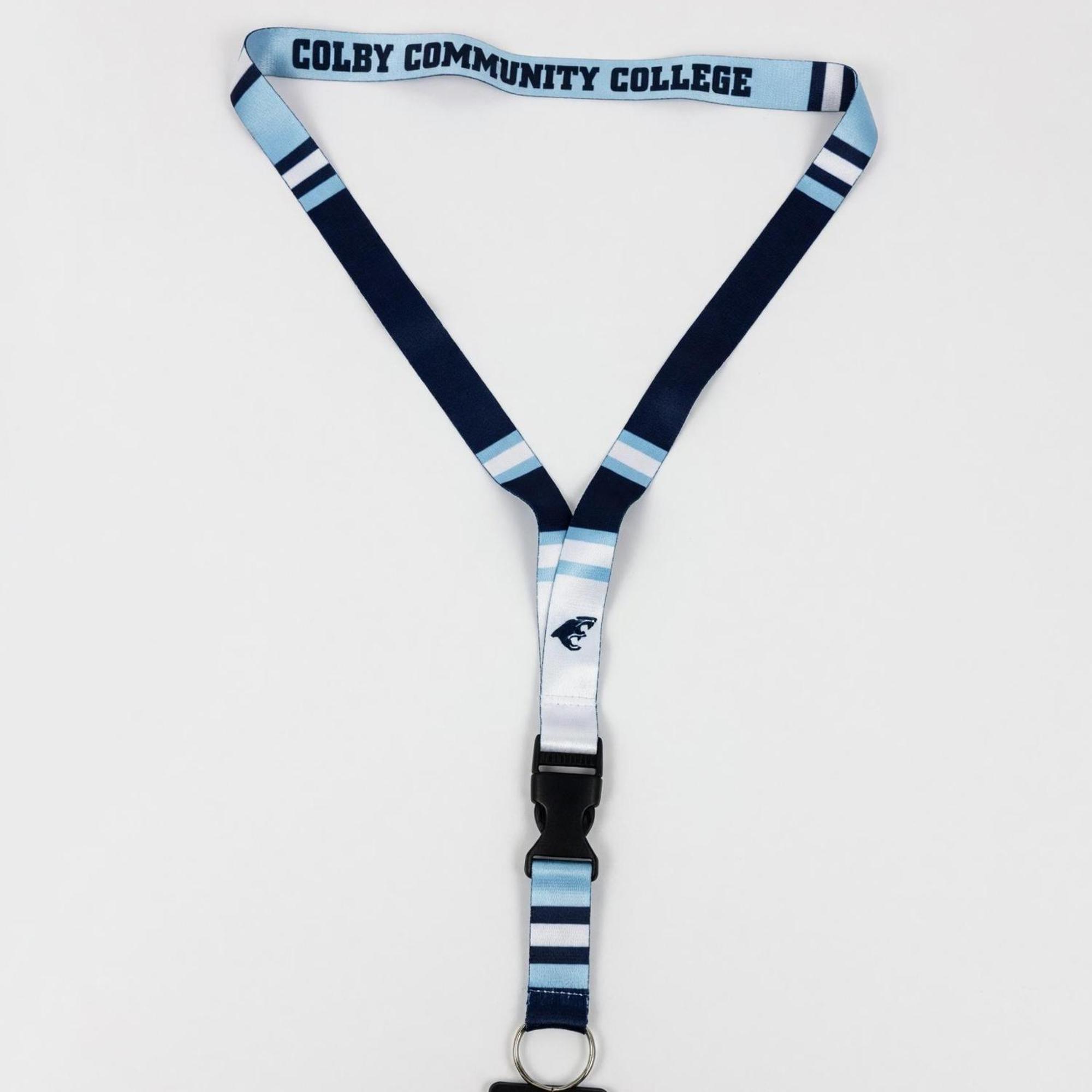 Product image 1 of 1 for Navy / White Colby Community College Lanyard