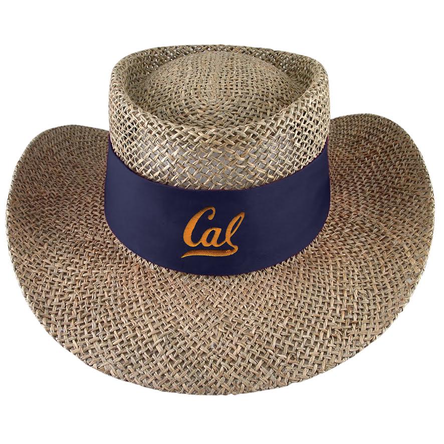 image of: Tournament Natural Twisted Straw Gambler Cap Hat with Sun Blocker