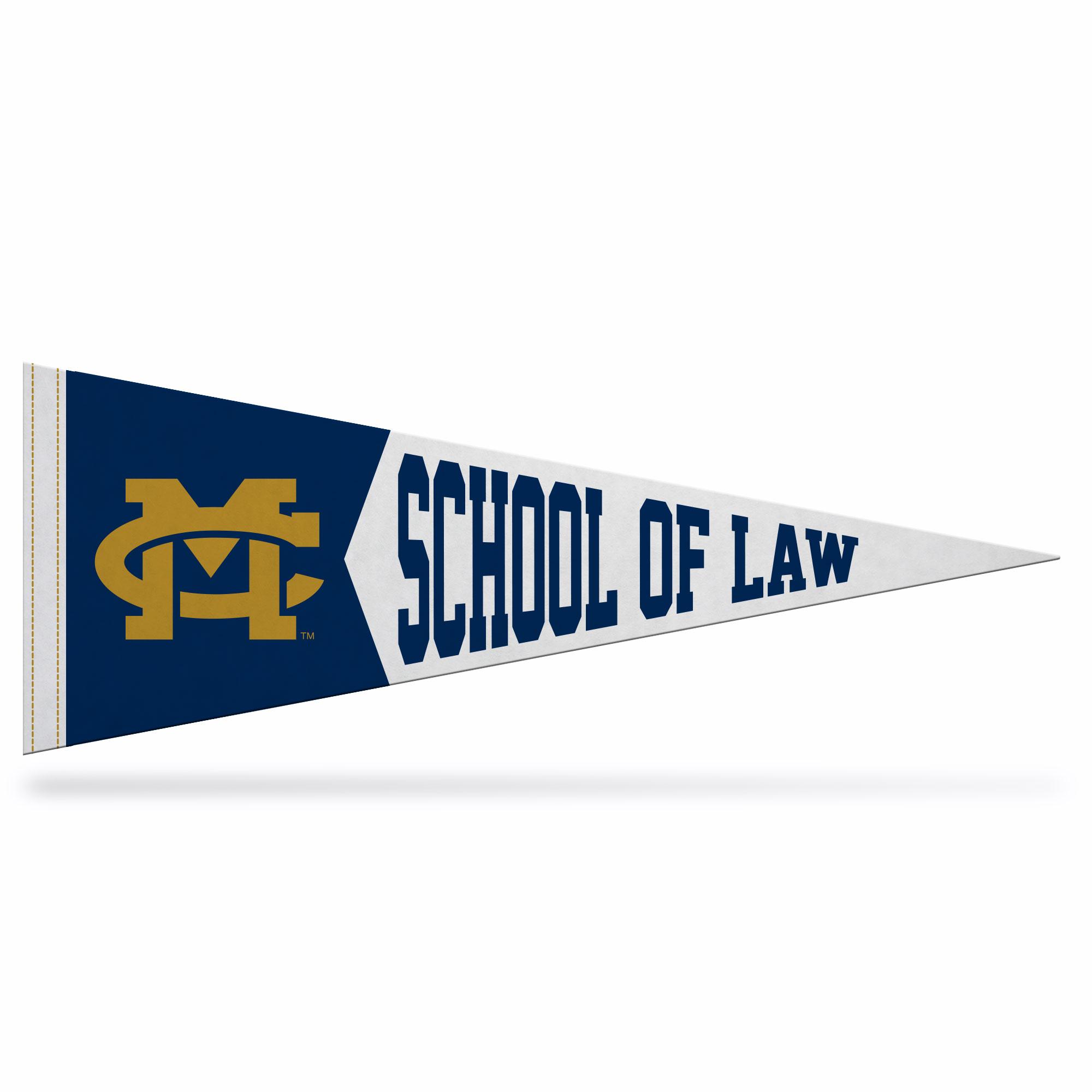Product image 1 of 1 for MC LAW 9X24 PENNANT SOFT FELT NAVY/WHT