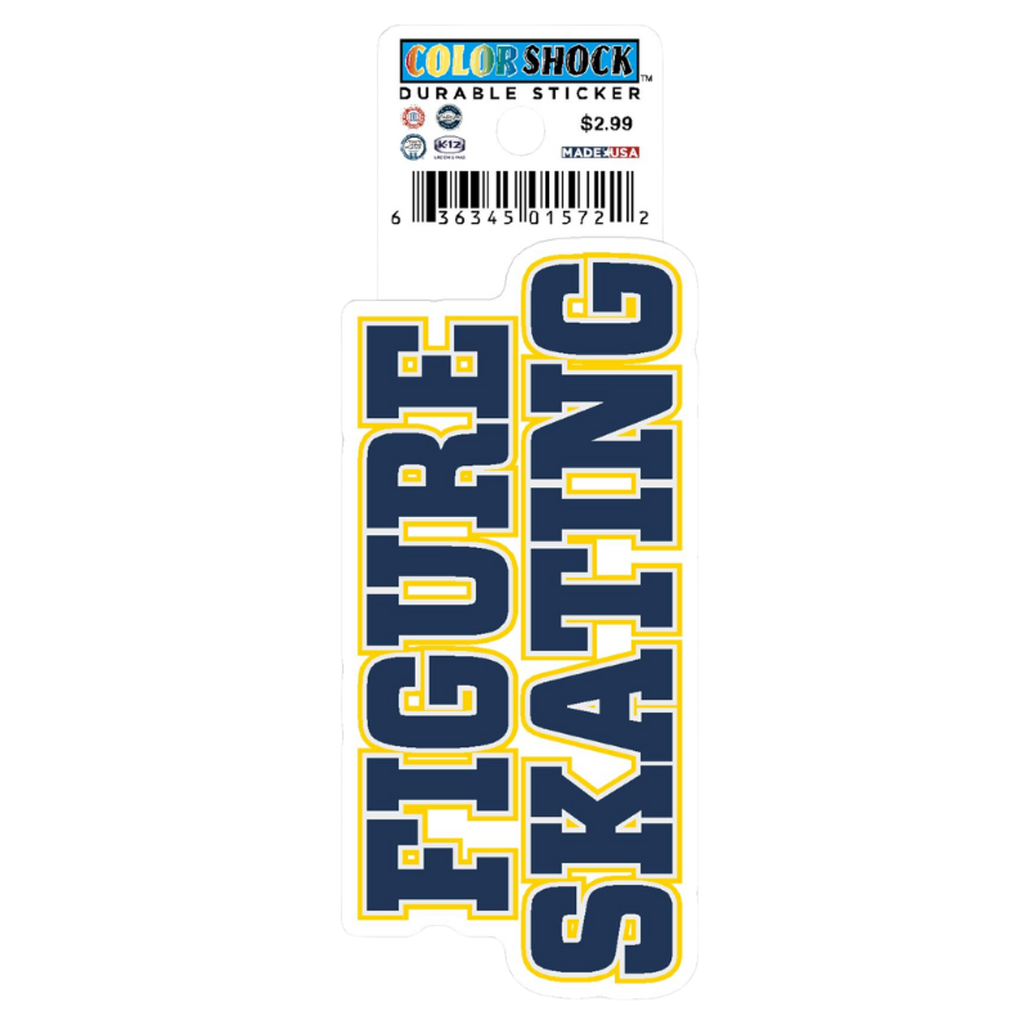 image of: Figure Skating Textured Sticker