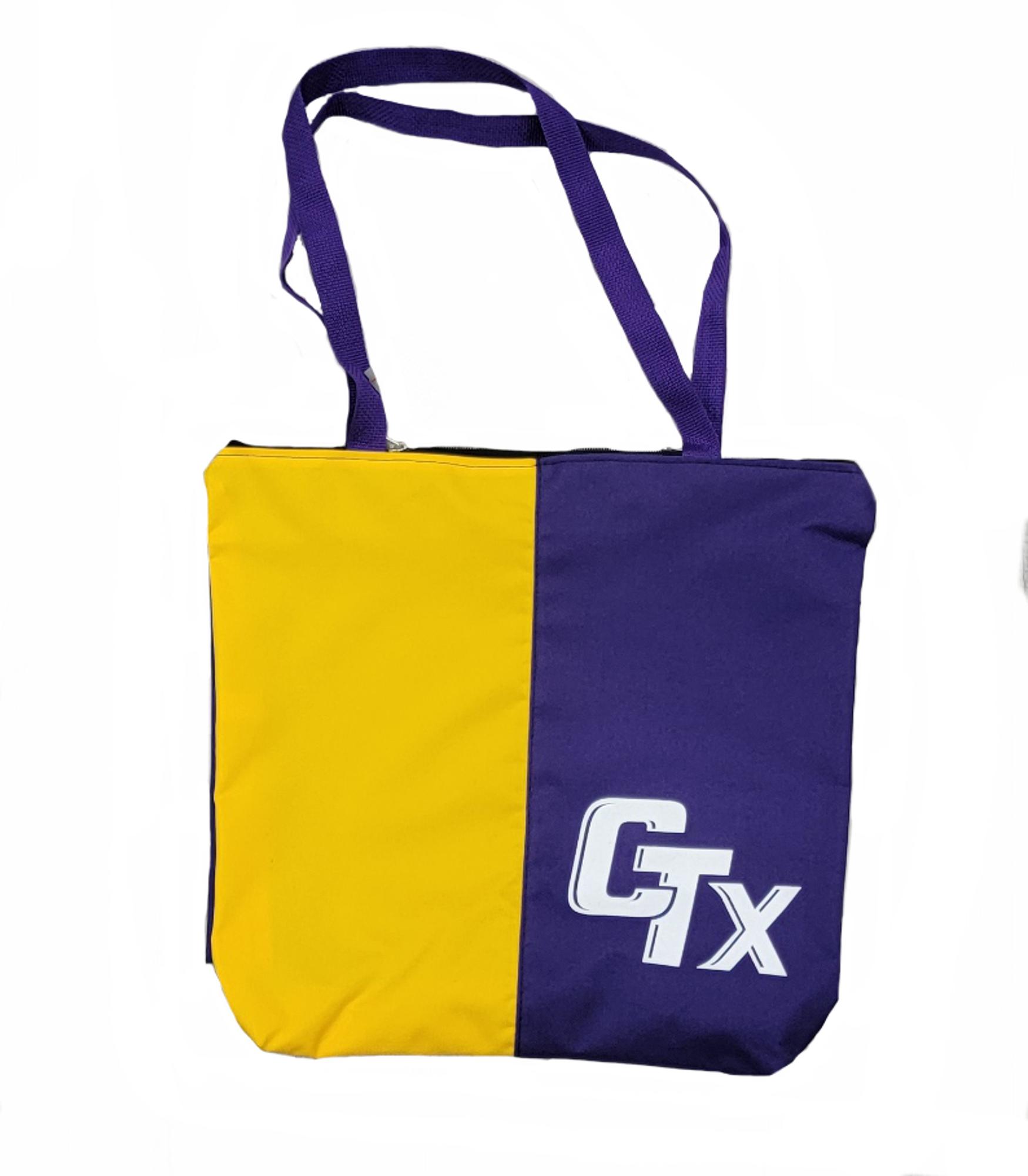 image of: CTX Split Color Double Zipper Tote Bag