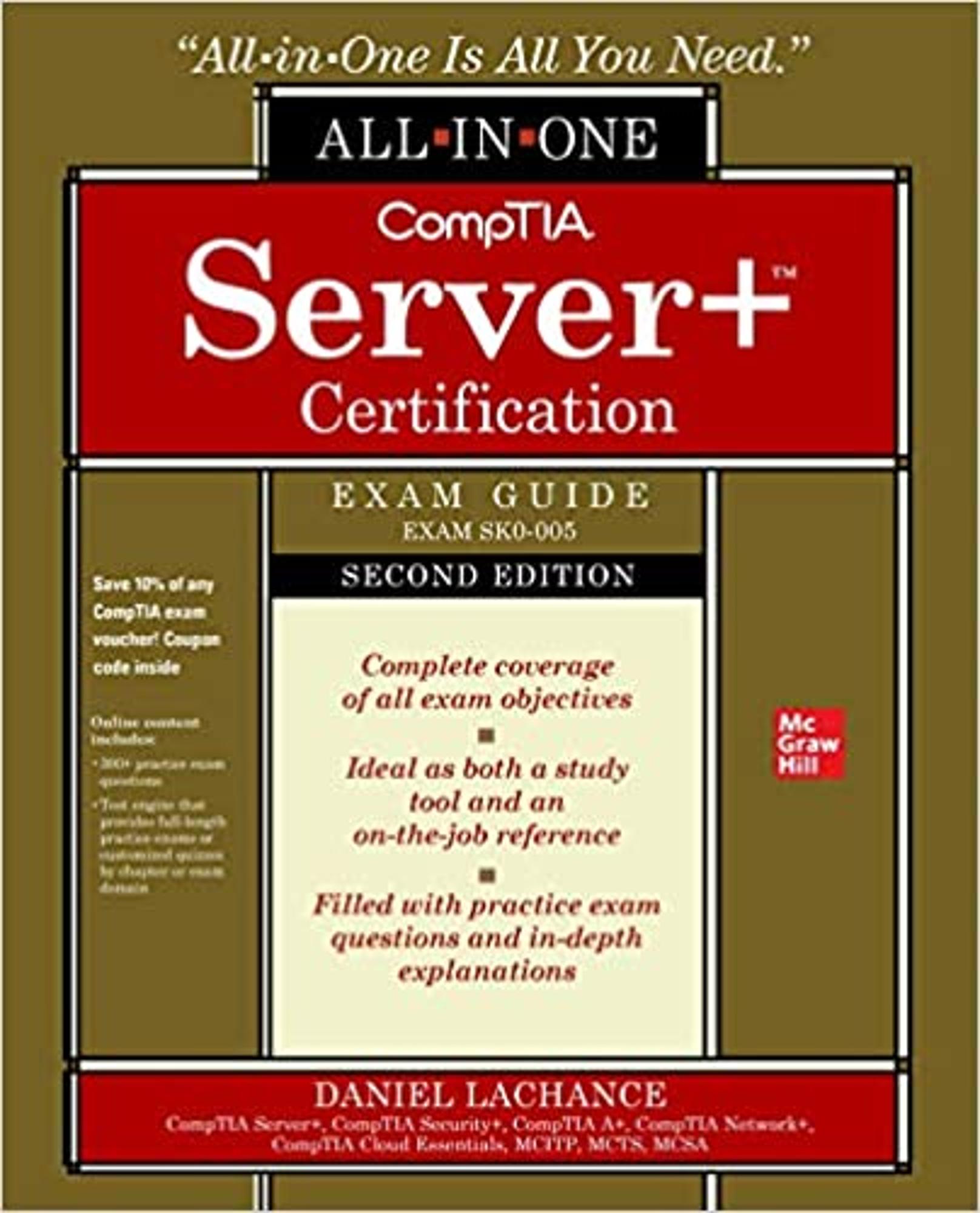 Cover image for CompTIA Server+ Certification All-in-One Exam Guide, Second Edition (Exam SK0-005)