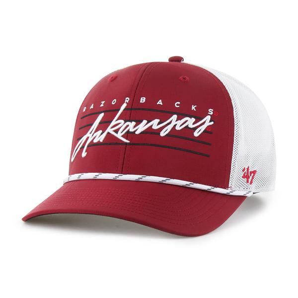 Arkansas Razorbacks '47 Brand Vin Downburst Trucker Hat; $38.00