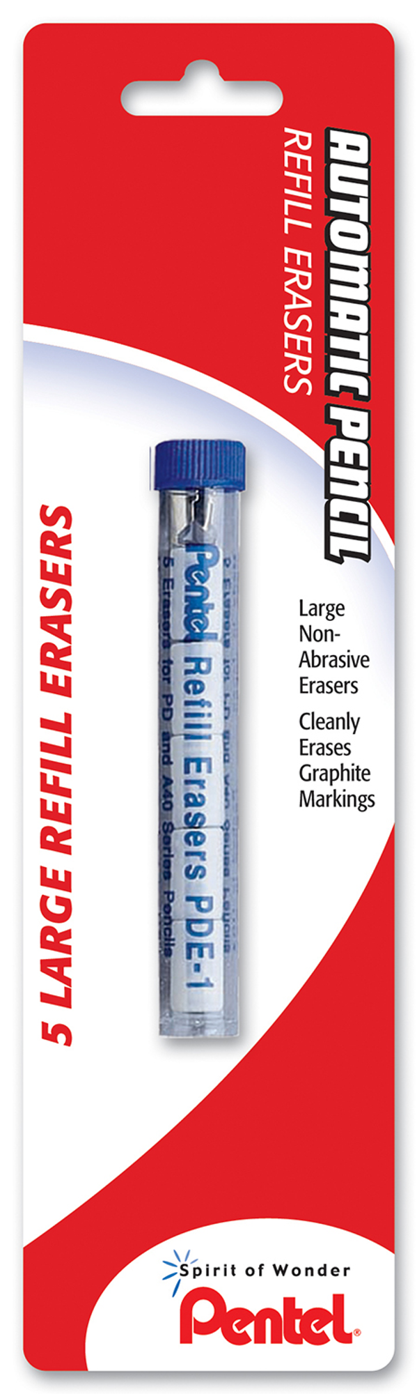 image of: Pentel Eraser Refill - White Large 5Pk BP