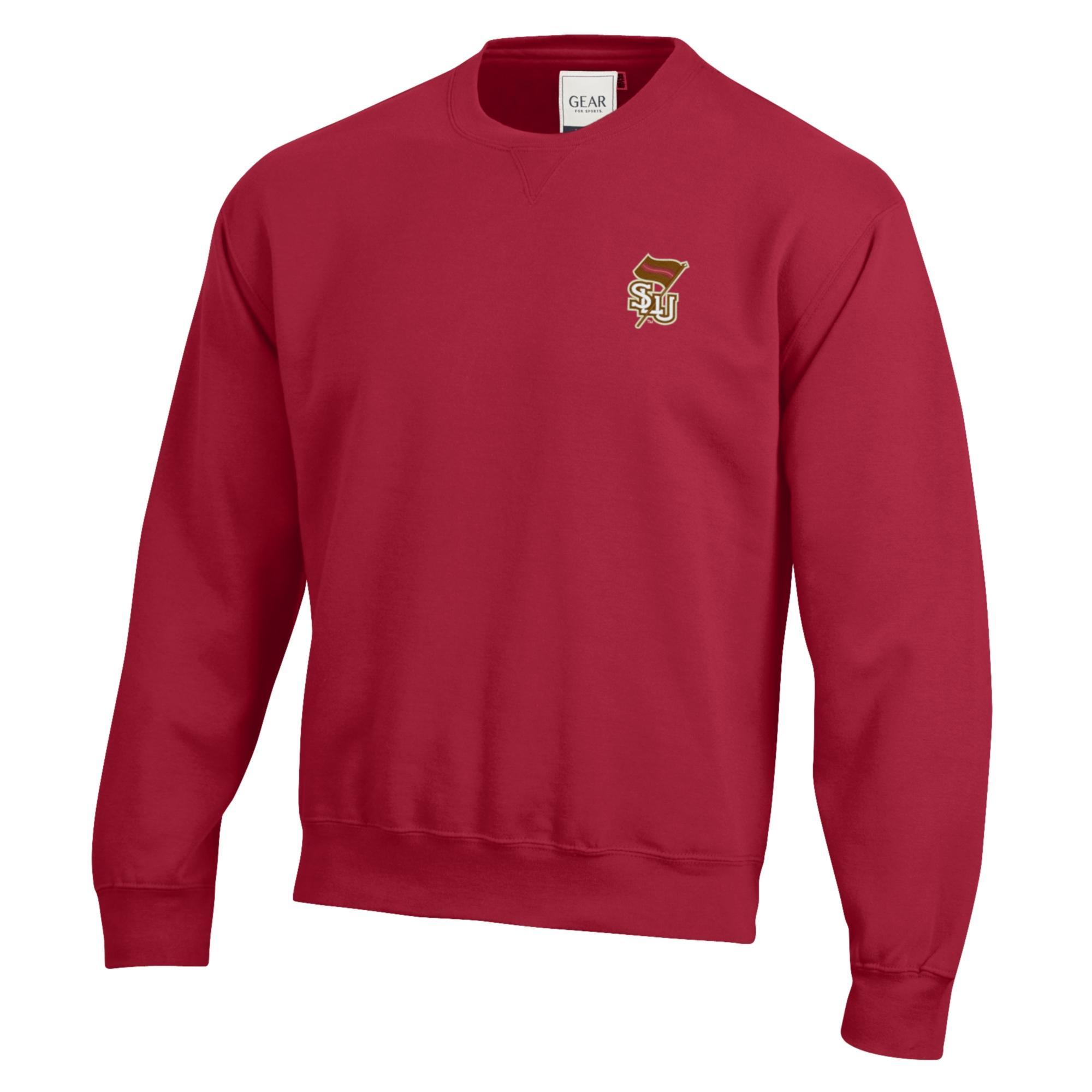Product image 1 of 1 for Red Crew Sweatshirt with SLU Flag Logo
