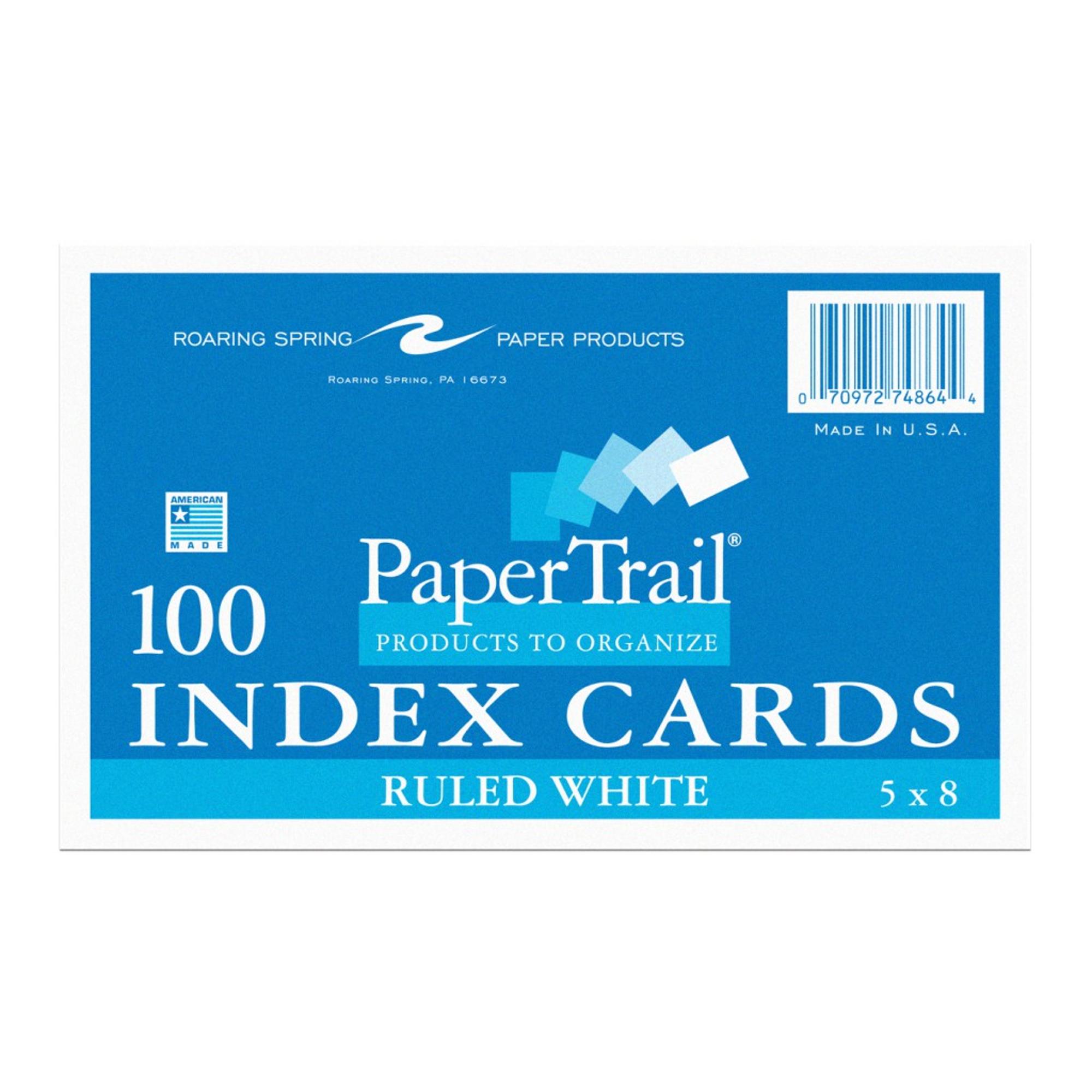 Product image 1 of 1 for 100 INDEX CARDS 5 x 8 (RULED)