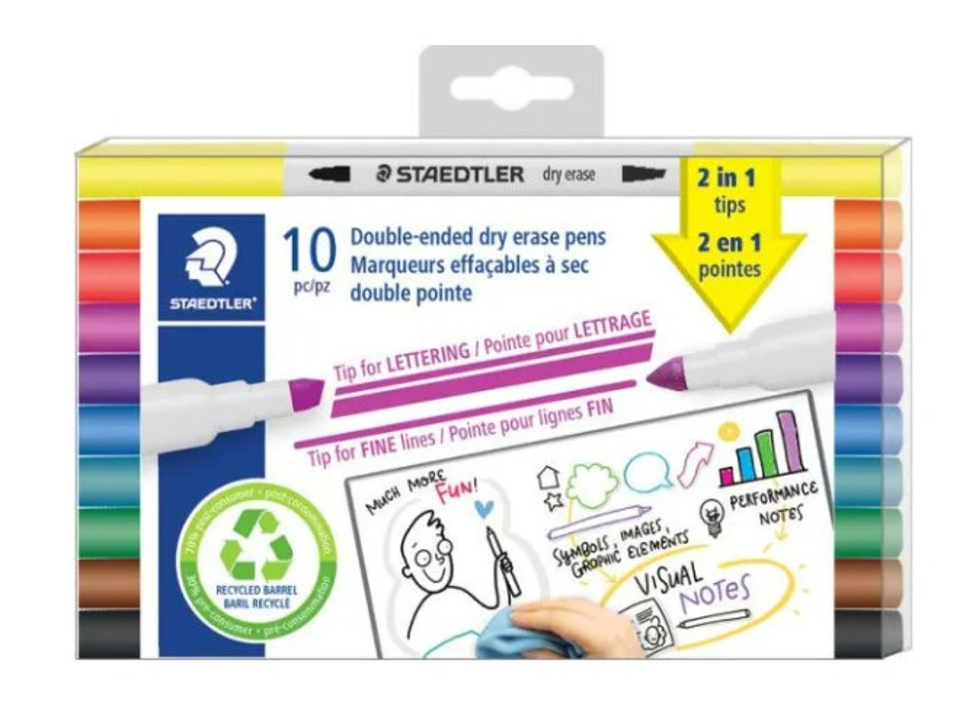 image of: Double-Ended Dry Erase Pens 10ct