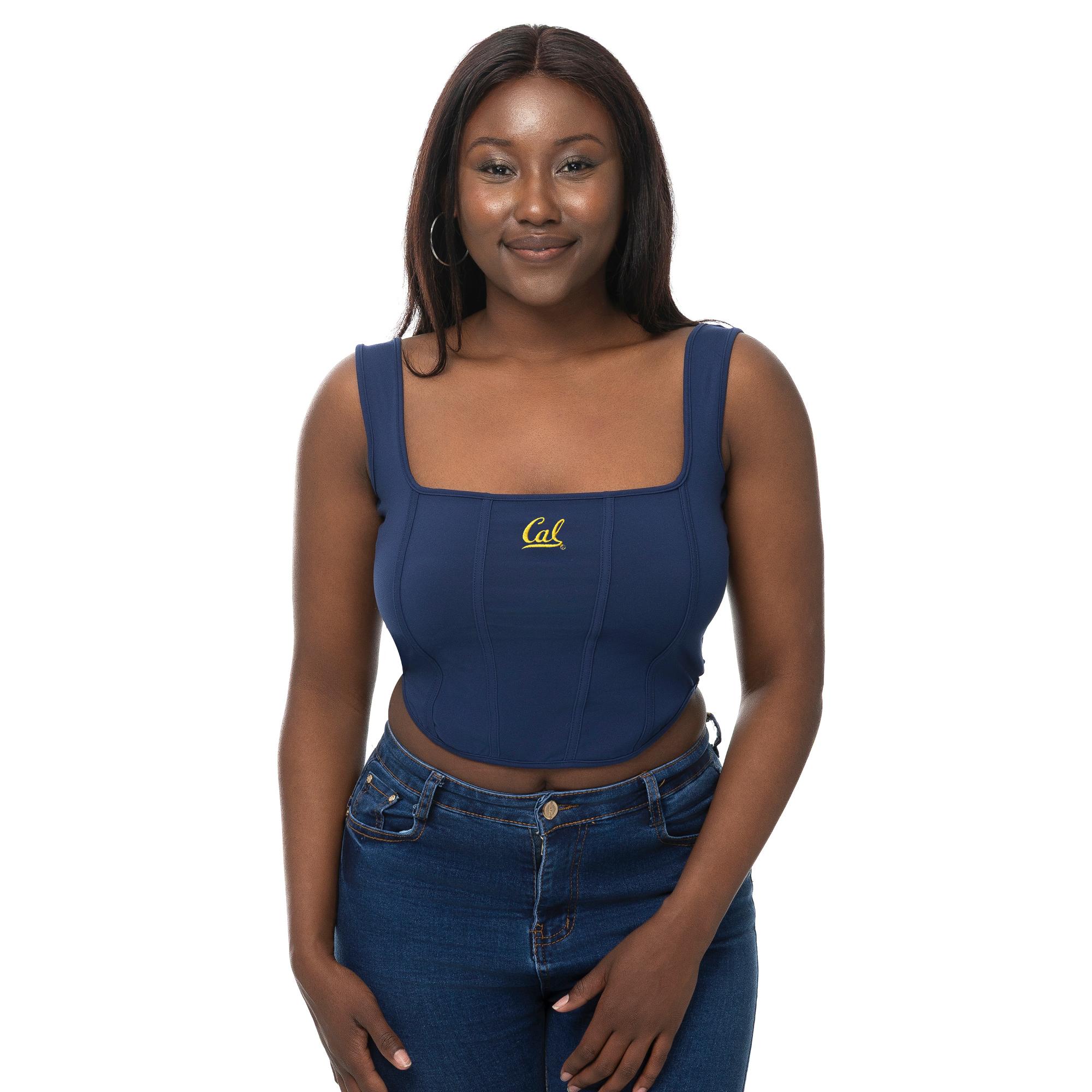 image of: Women's Corset Tank Cal Logo
