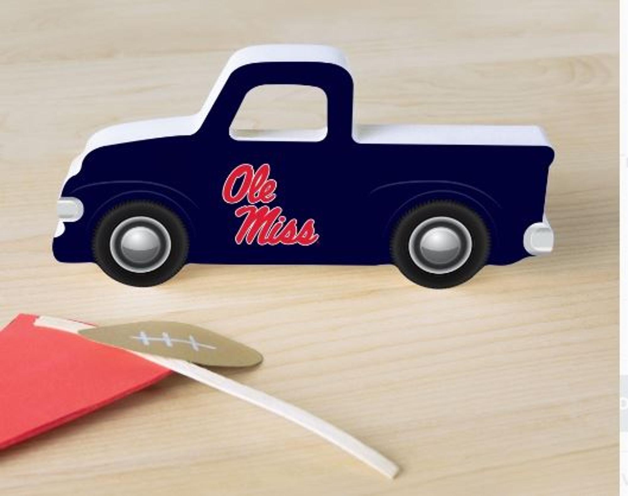 image of: Ole Miss Truck Small Sign