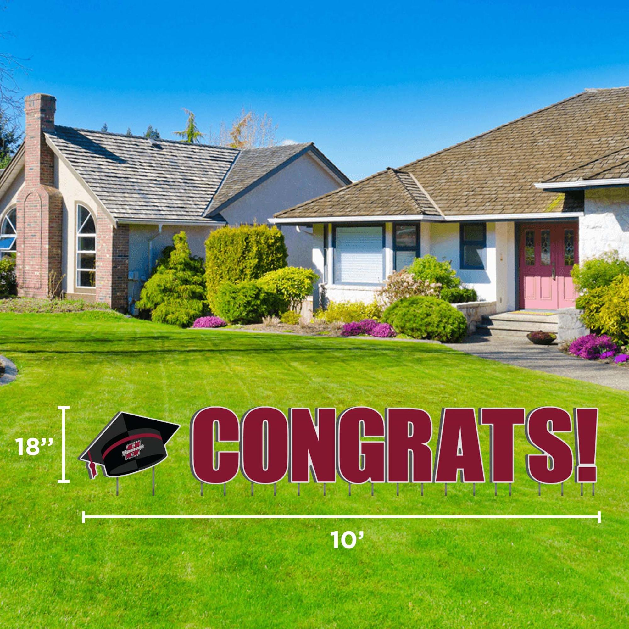 image of: Congrats Reddie Graduate Lawn Sign - Manufacturer Direct Item