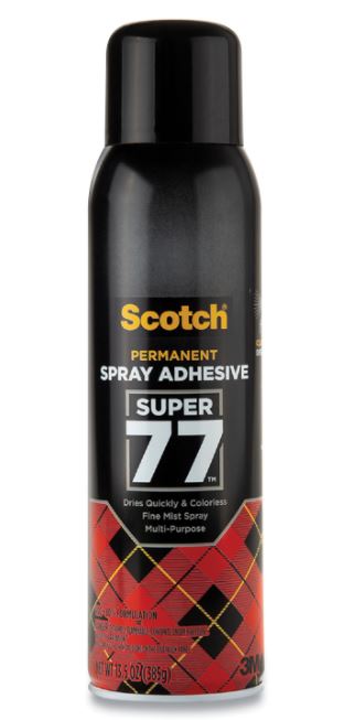 image of: Scotch Super 77 Multi-Purpose Spray Adhesive 7.3 oz