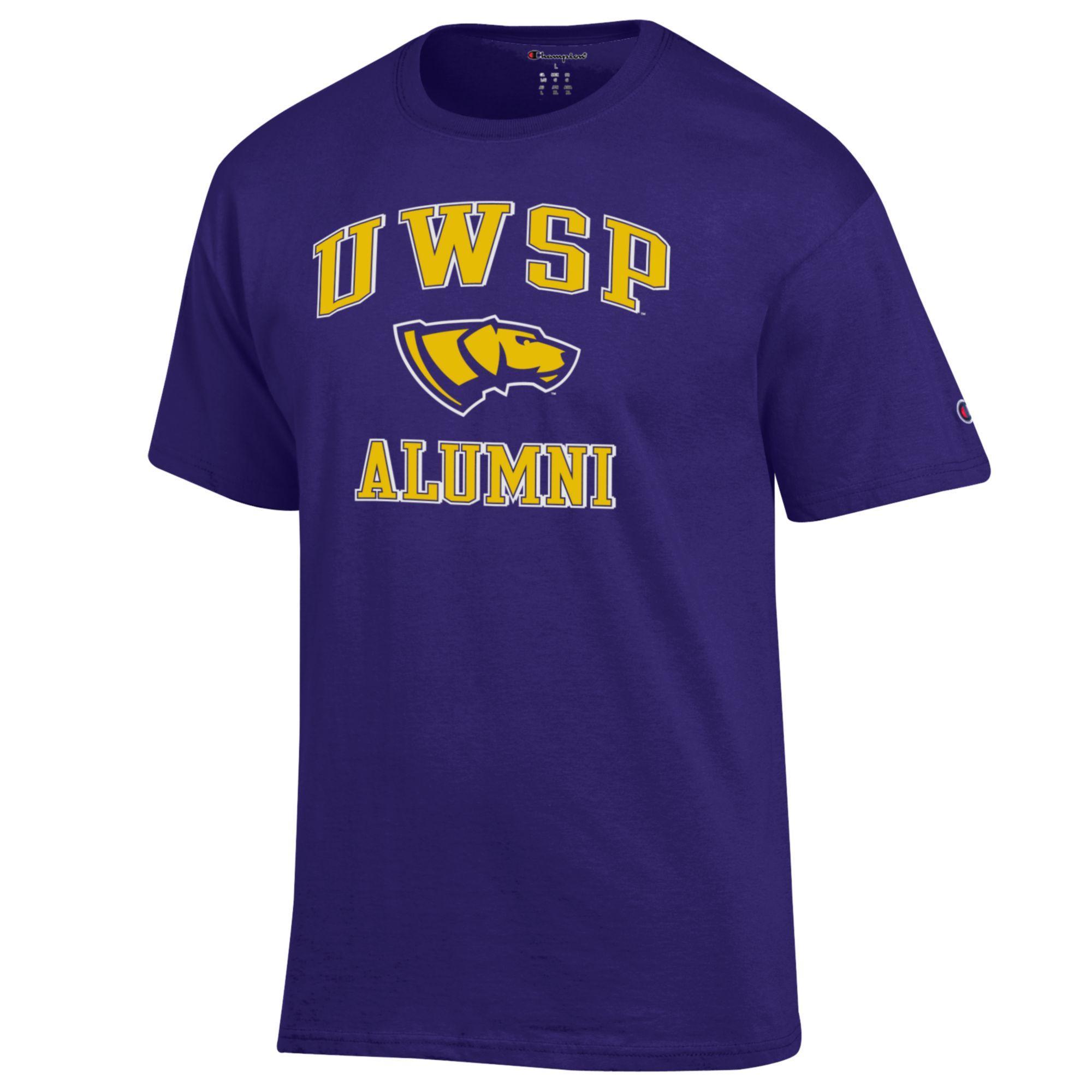 Product image 1 of 1 for UWSP Alumni Champion Basic Tee, Champion Purple