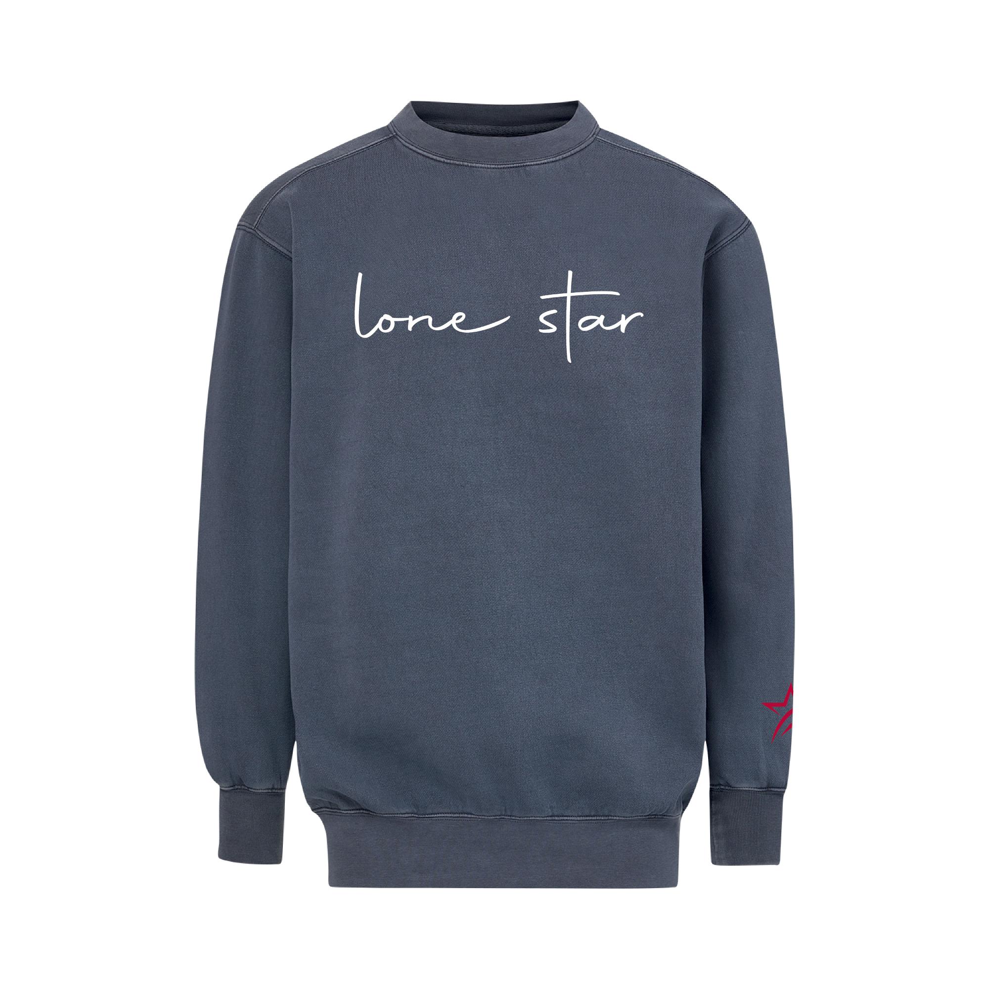 Product image 1 of 1 for Lone Star College Coastal Color Script Crew Sweatshirt, Navy
