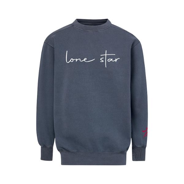 Lone Star College Coastal Color Script Crew Sweatshirt, Navy; $44.95