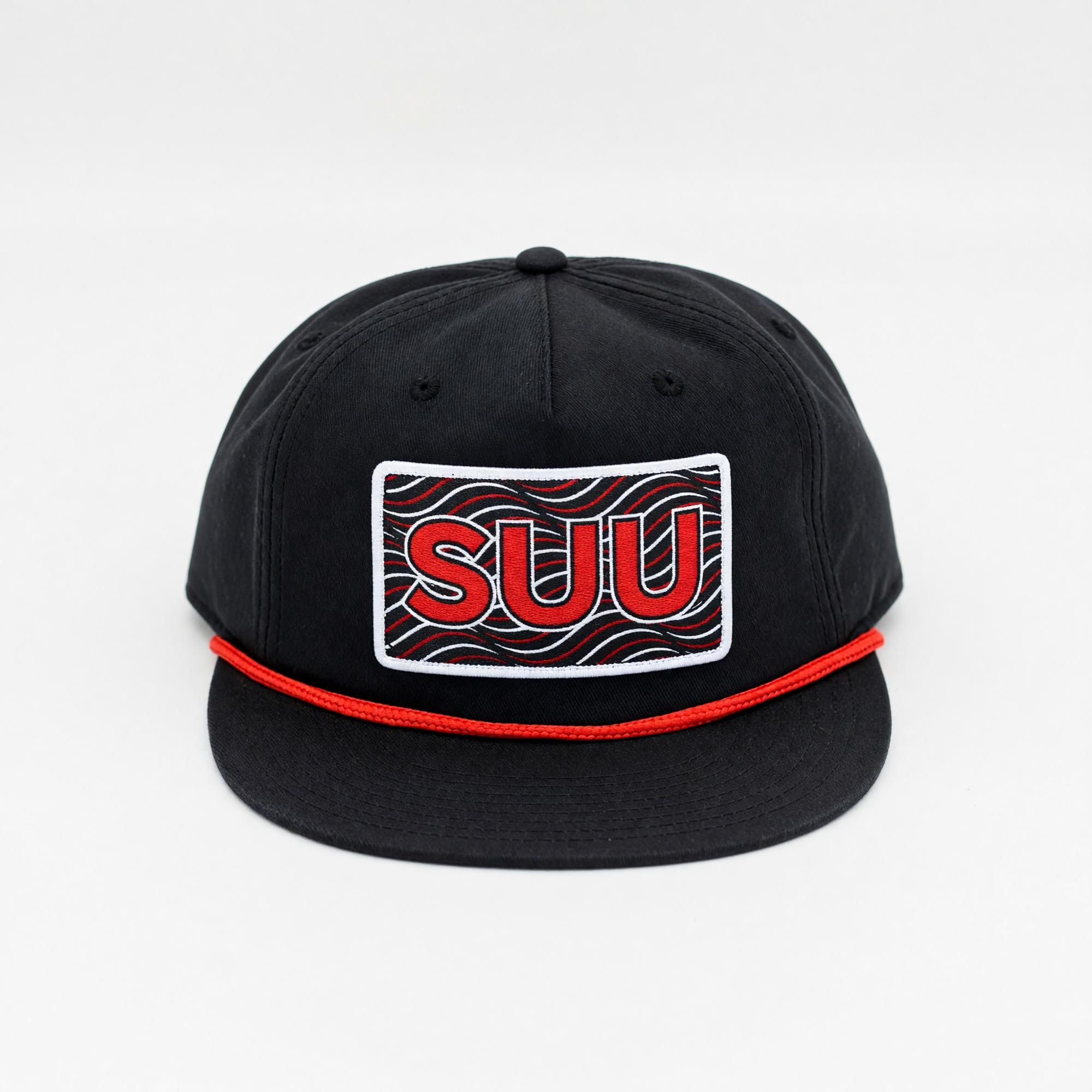 Product image 1 of 1 for MV Sport Black Southern Utah SUU Patch Rope Hat