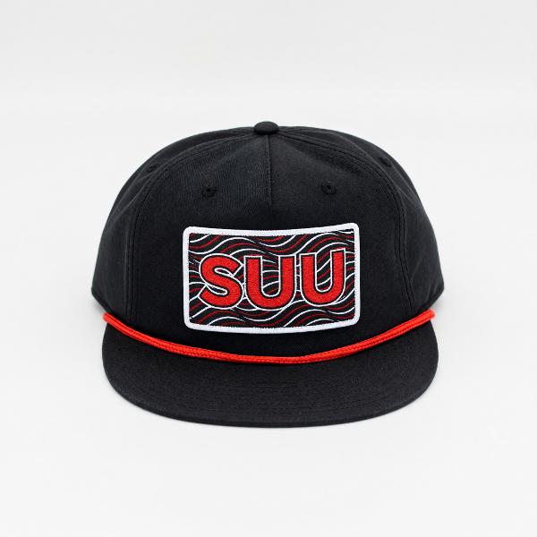 MV Sport Black Southern Utah SUU Patch Rope Hat; $25.99