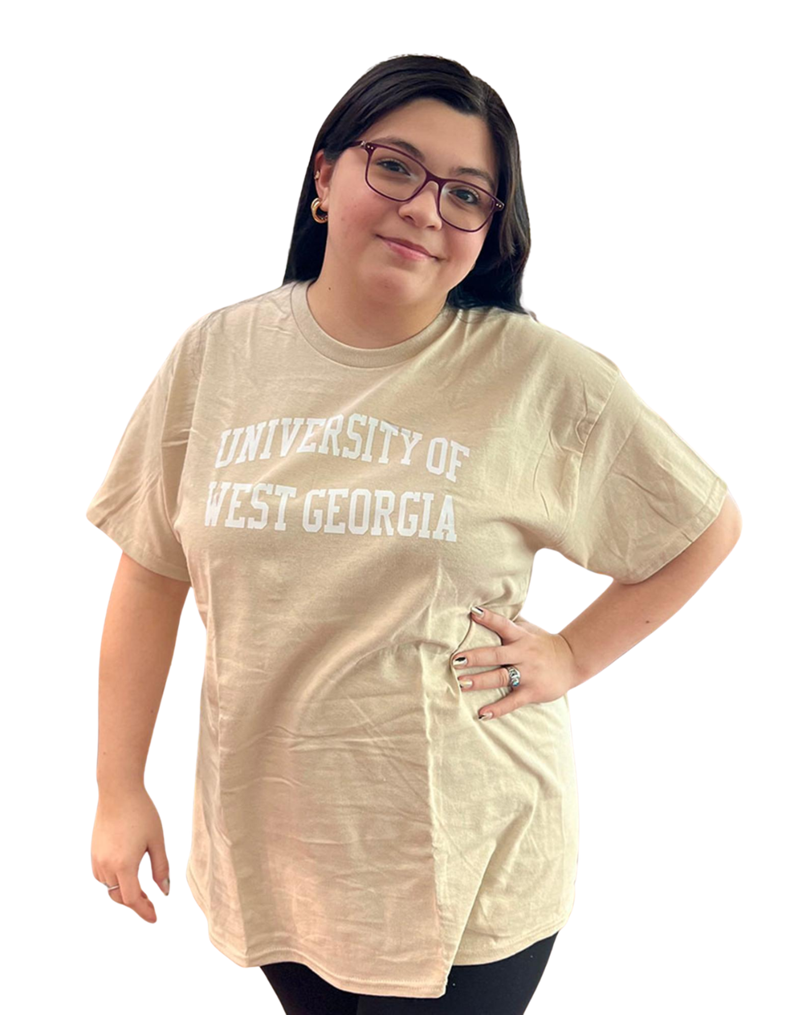 Product image 3 of 15 for UNIV. WEST GA TEXT ROLLED TEE