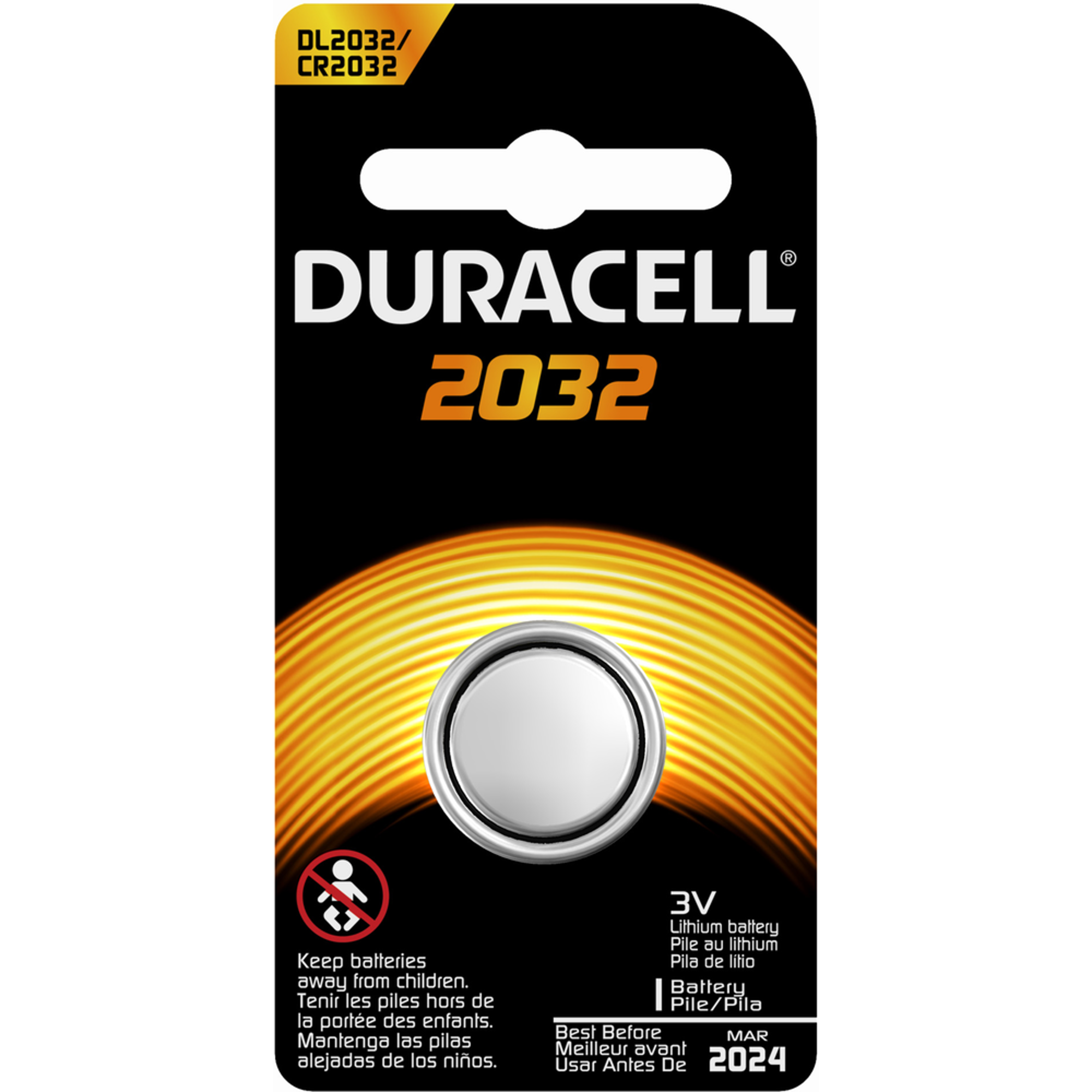 image of: DURACELL LITHIUM BATTERY DL2032