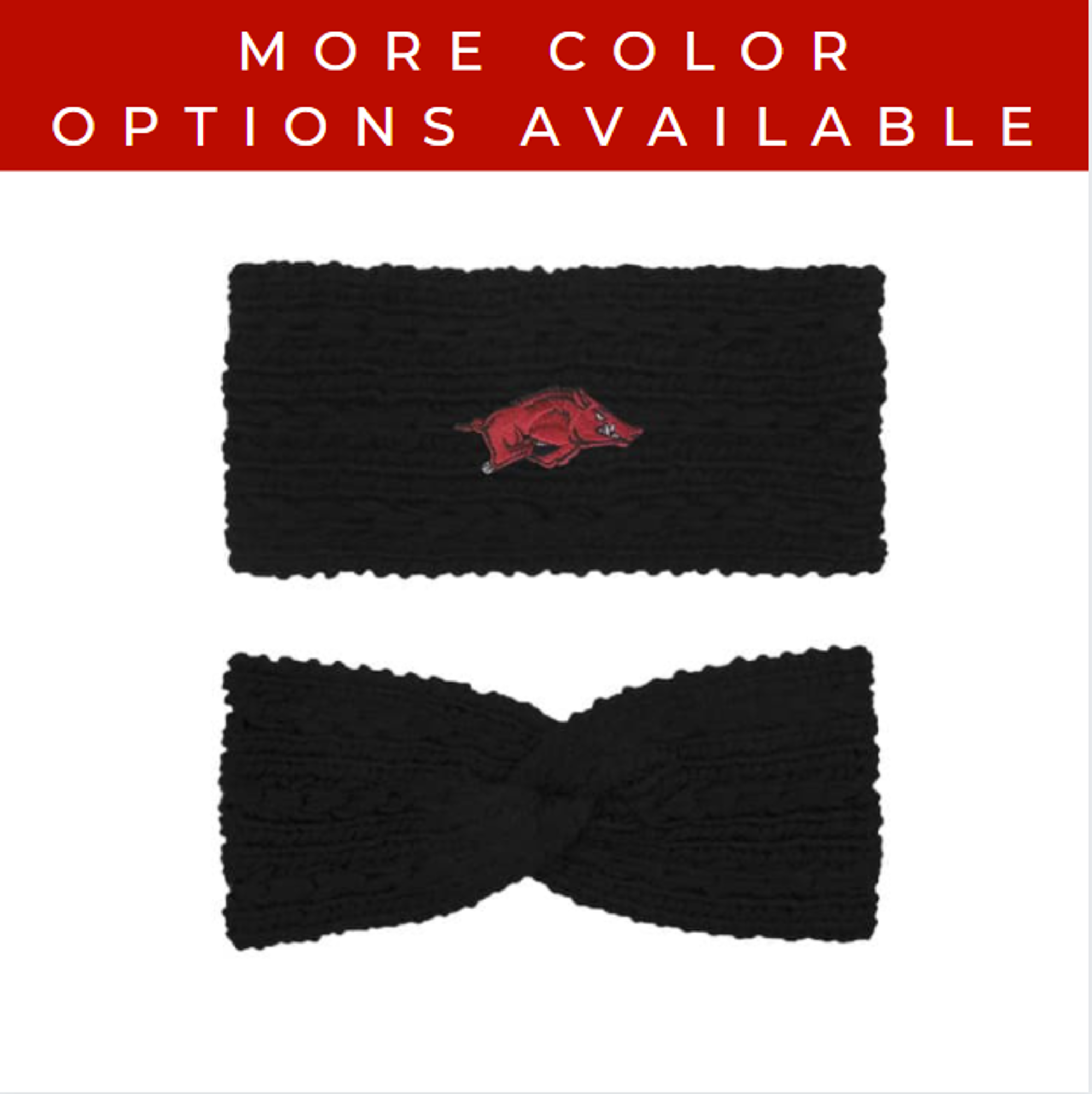 image of: Arkansas Razorbacks Adaline Women's Knit Twist Ear Band