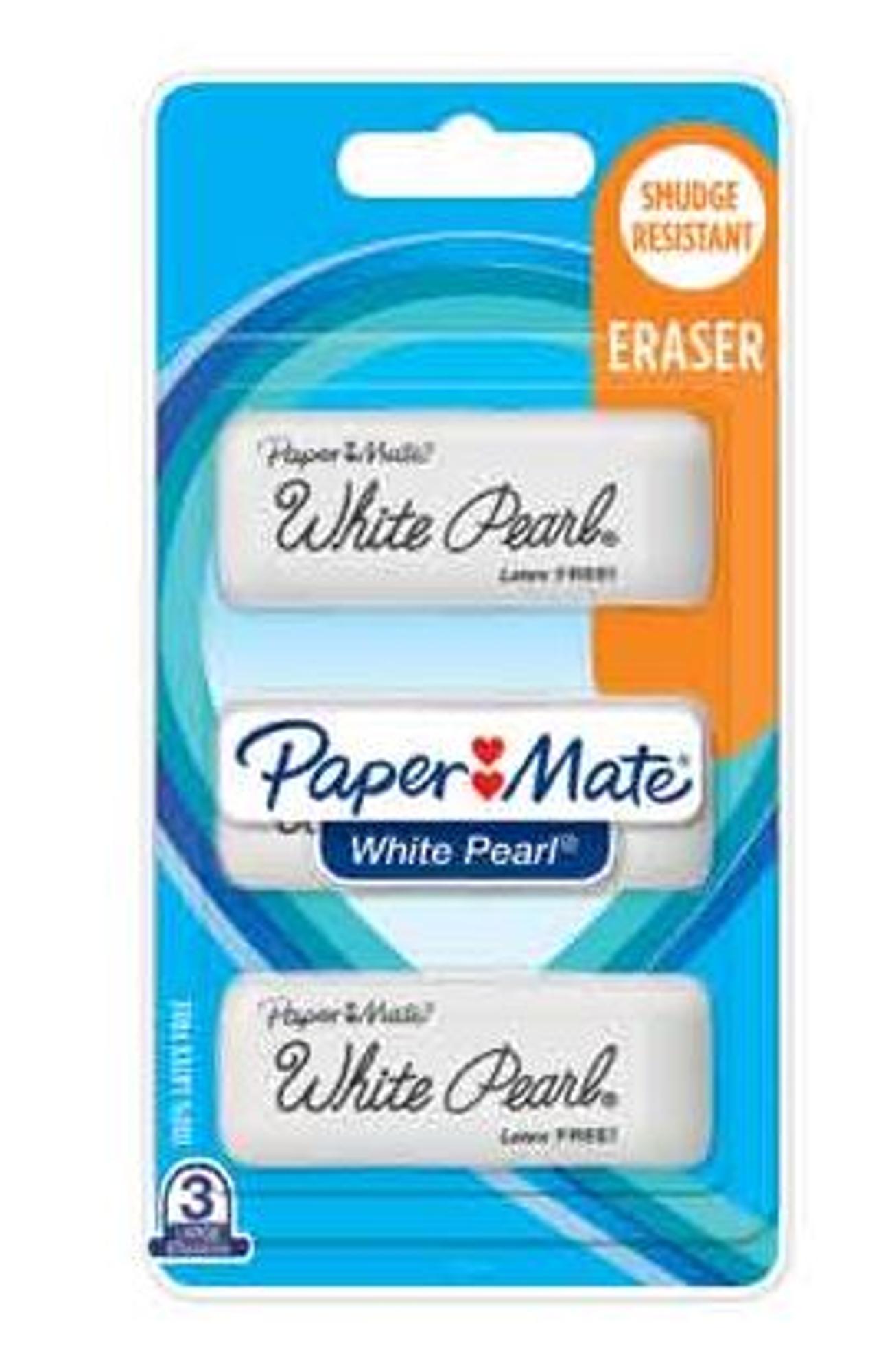image of: White Pearl Eraser Set/3