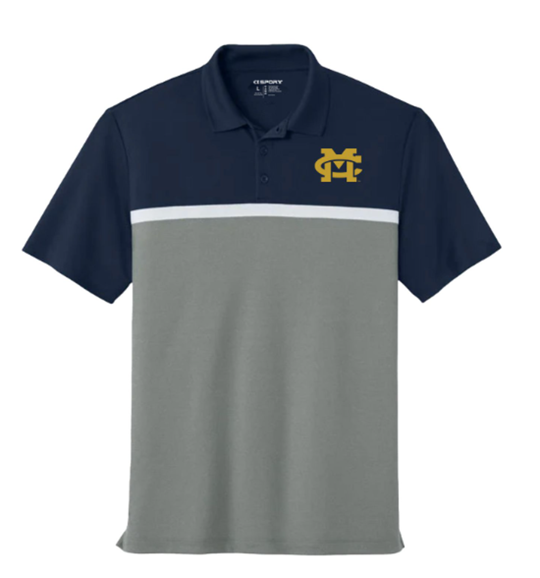 Product image 1 of 1 for MC POLO SPORTEK COLORBLOCK NVY/GRY/WHT