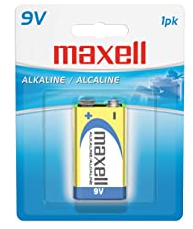 image of: alkaline battery 9v