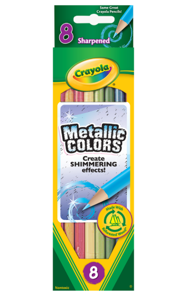 Crayola Metallic Colored Pencils - Asst, 8pk; $6.99