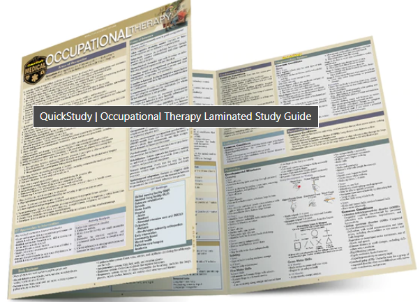 Cover image for OCCUPATIONAL THERAPY LAMINATED STUDY GUIDE