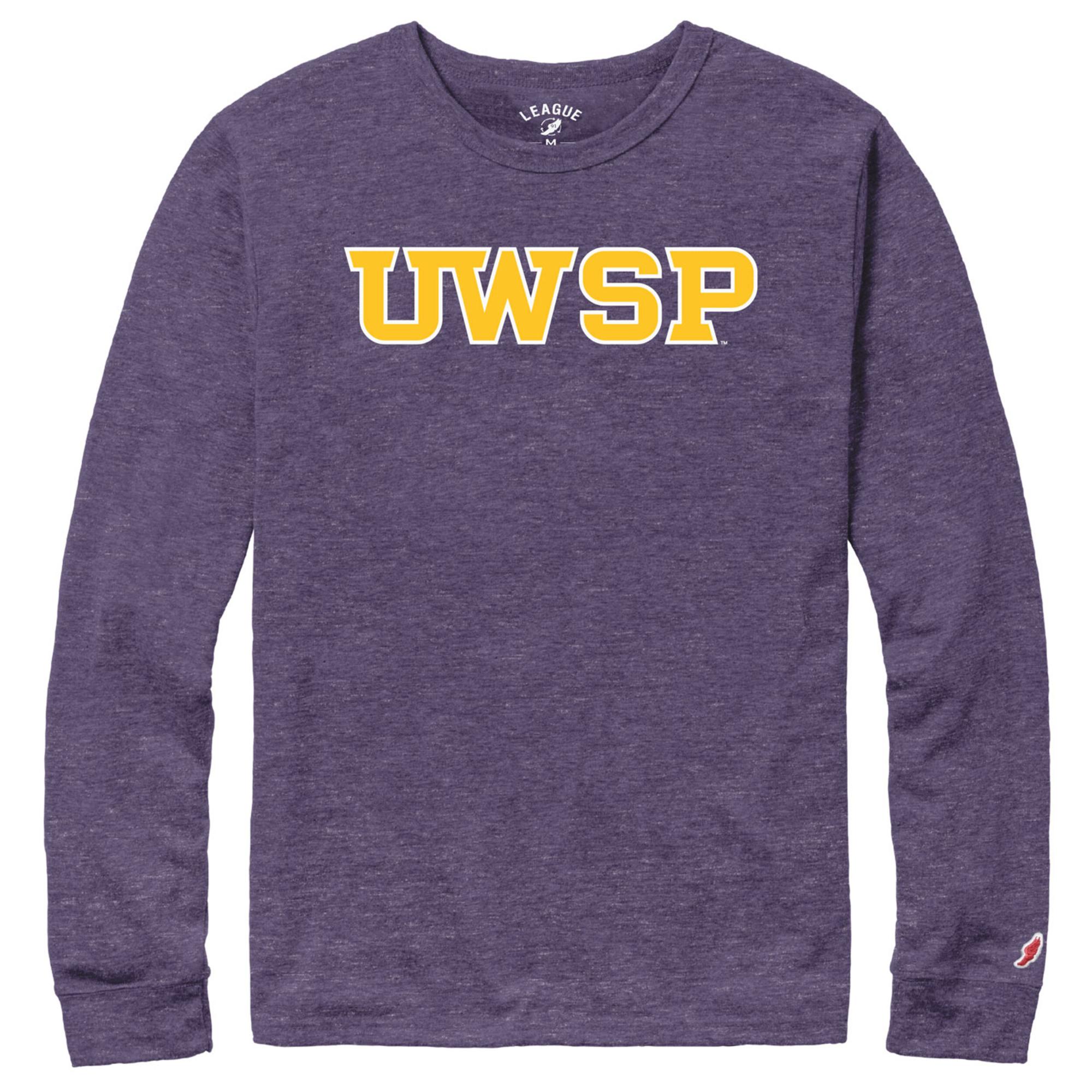 Product image 1 of 1 for UWSP Victory Falls Solid L/s Tee, Heather New Purple