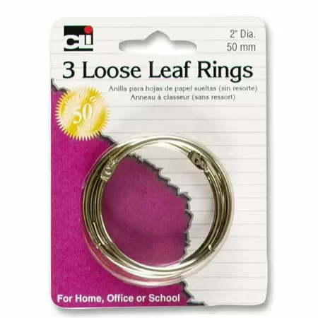 image of: CLI 3 LOOSE LEAF RINGS
