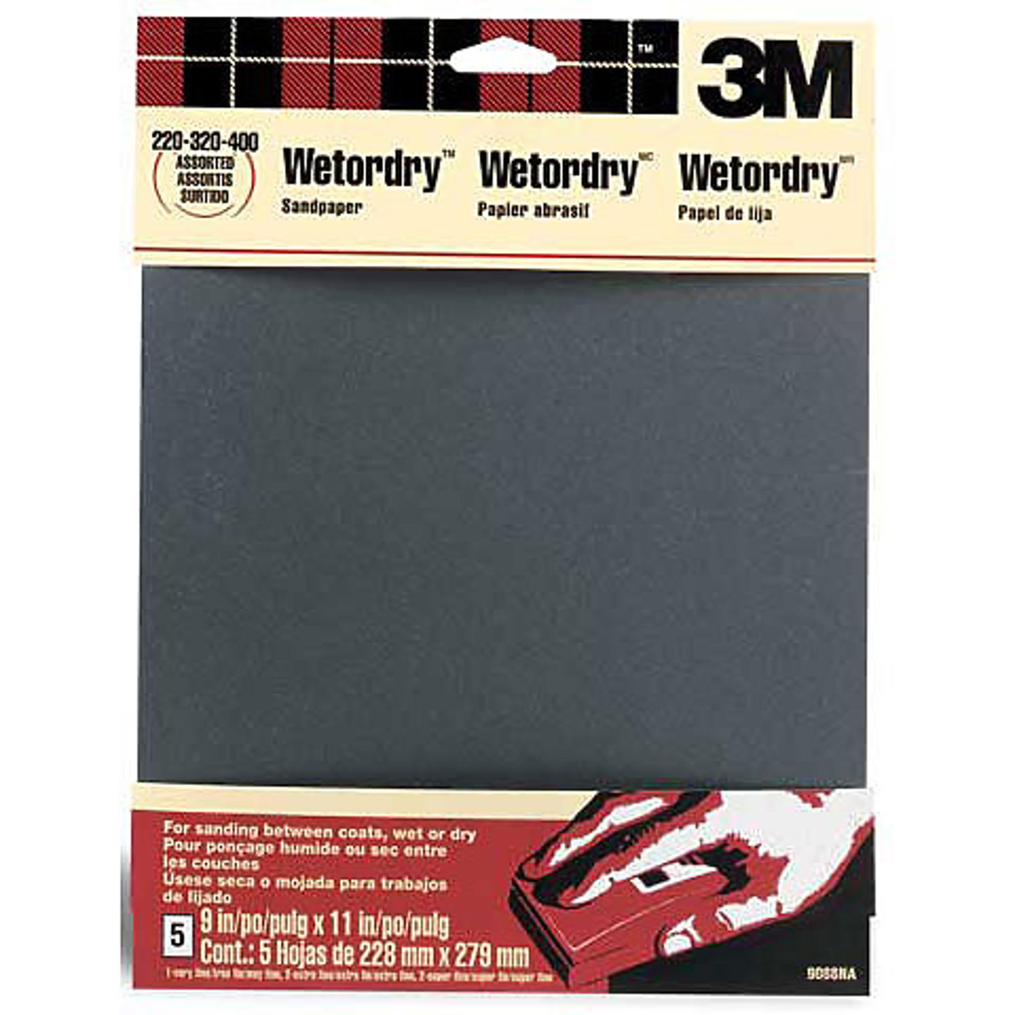 image of: Wet/Dry Assorted Sandpaper